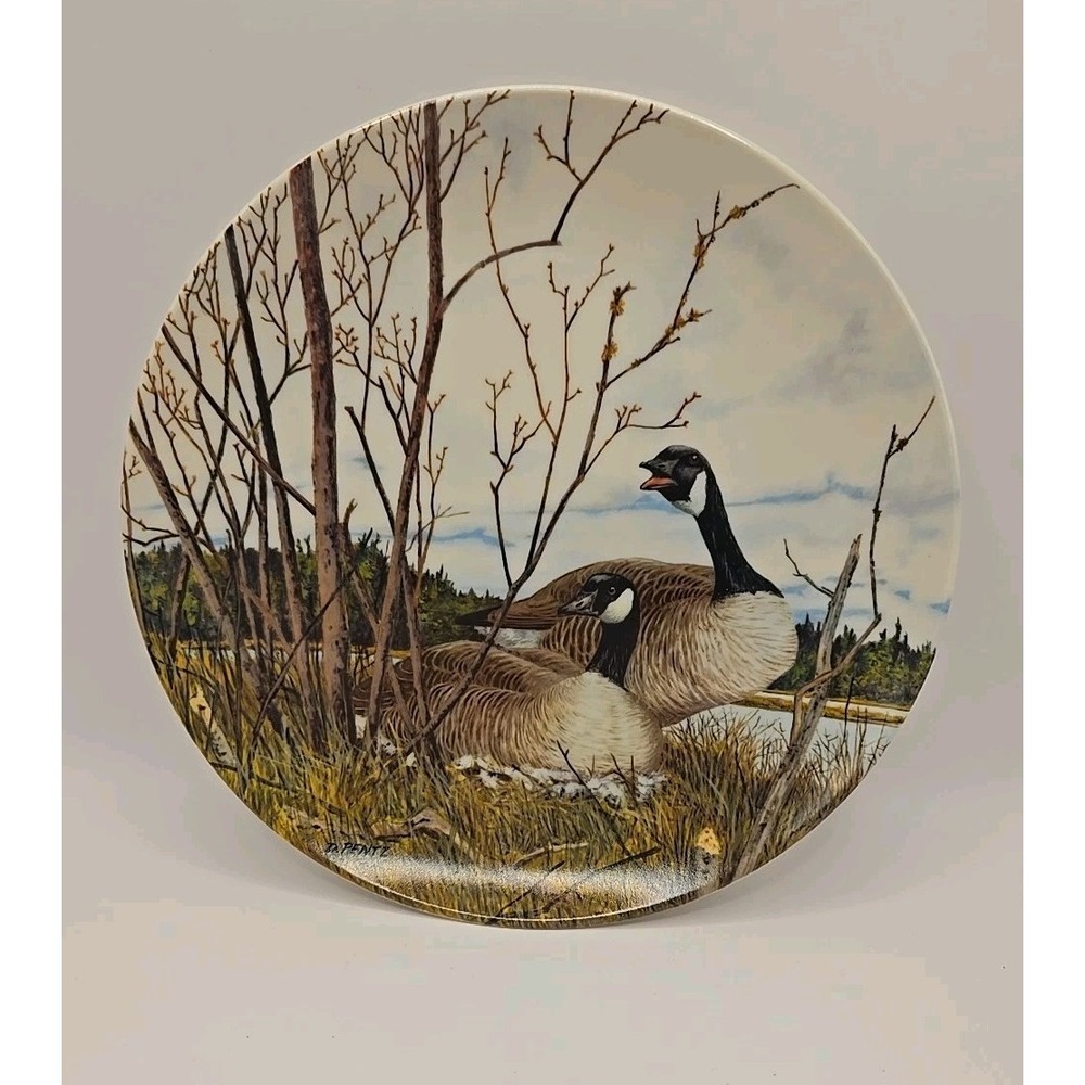 Dominion China LTD "THE‎ LANDING" By Donald Pentz Collector Plate 1986 Vintage